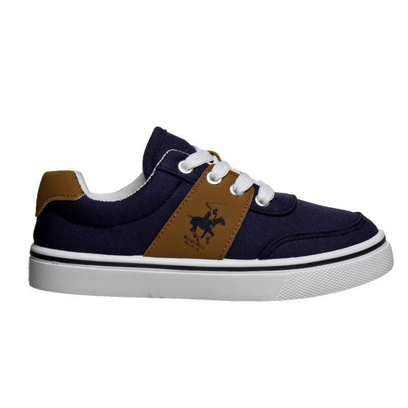 Beverly Hills Polo Club Boys Casual Slip-on Canvas Sneakers Shoes (Little Kids/Big Kids), 3 of 9
