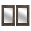 Wooakway 36"H 24"W Solid Wood Accent Mirrors Farmhouse Leaning Mirrors for Living Room Bedroom Entryway - 4 of 4