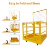 Forklift Safety Cage, 43x45 Inches Heavy Duty Man Basket with Harness - 1300LBS Load for 2 People - 2 of 4