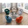 Okak Luxury 360 Degree Accent Swivel Chair with Comfy Velvet Upholstery Solid Wood Stylish Armchair for Living Room Office Lounge - 4 of 4
