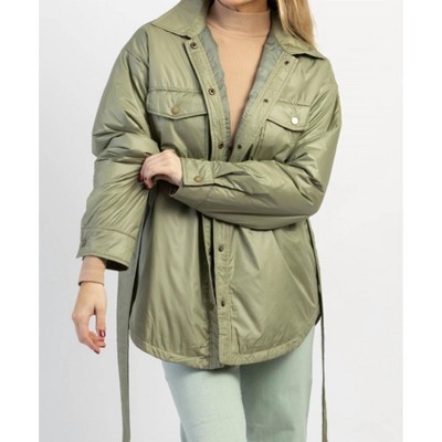 Women's THROW GO LAUREL SHIRT JACKET - Mimosa
