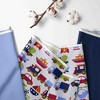 Bacati - Transportation Blue Navy Green Red Orange 4 pc Crib Bedding Set with Diaper Caddy - image 2 of 4