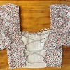Women's Floral Print Crop Top - LUSH - 4 of 4