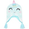 Girls Critter Caticorn Winter Hat and 2 Pair Gloves or Mittens, Kids Ages 2-7 - 3 of 4