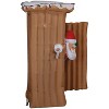 6 Ft. Airblown® Inflatable Animated Santa in Outhouse with Lights Christmas Outdoor Yard Decoration - 2 of 3