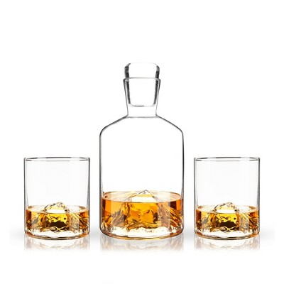 Viski Mountain Decanter and Tumbler