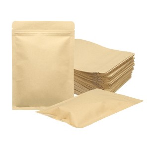 Unique Bargains Sealable Resealable Packaging Zipper Bags Foil Food Storage Pouches 100 Pcs - 1 of 4
