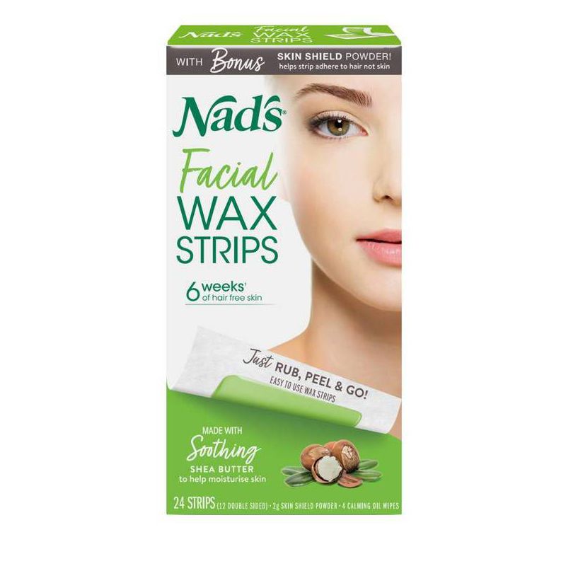 Nad's Facial Wax Strips - 24ct, 1 of 7
