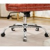 Sapphtopaz Modern Office Chair with Tufted Button Upholstered Adjustable Height Swivel Chair with Metal Base Desk Chair for Home Office - 4 of 4