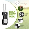 Unique Bargains Metal Foldable Magnetic Ball Marker Golf Divot Repair Tool 4 Pcs - 3 of 4