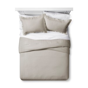 Afternoon Tea Lightweight Linen Comforter Set (Full/Queen) - Fieldcrest , Size: Full/ Queen