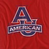 American University Distressed Primary Logo Kids T-Shirt For Youth Red - 2 of 4