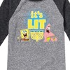 SpongeBob SquarePants It's Lit Hanukkah  - Athletic Heather/Heather Black - 5T - 2 of 4