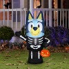 Gemmy Airblown Inflatable Bluey in Skeleton Costume Bluey, 3.5 ft Tall, Multicolored - 2 of 4
