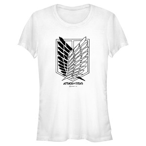 Juniors Attack on Titan Classic Scout Regiment Logo T Shirt - 1 of 4
