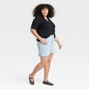 Women's Short Sleeve Ribbed Polo Shirt - Ava & Viv™ - 3 of 3
