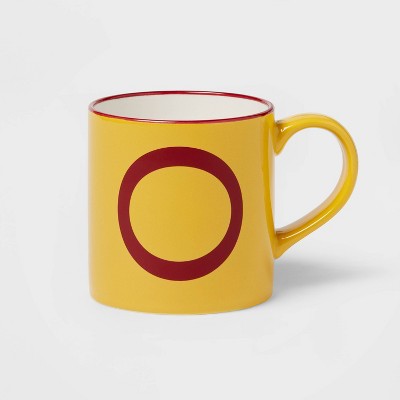 16oz Stoneware Monogram Mug - Opalhouse™