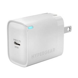HyperGear® 30-Watt USB-C® PD Fast Wall Charger with PPS in White - 1 of 4