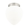 Gideon 1-Light Flush Mount Ceiling Light - Vintage Schoolhouse Glass, Dimmable, Damp Rated - 3 of 4