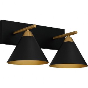 Quoizel Lighting Mastro 2 - Light Vanity in  Matte Black - 1 of 1