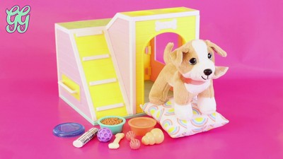 Our Generation By Battat Deluxe Dog House With Dog And Accessories