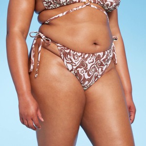 Women's Side-Tie Adjustable Extra High Leg Bikini Bottom - Wild Fable™ - 1 of 3