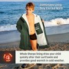 Catalonia Swim Parka for Kids Teens, Lightweight Waterproof Windproof Swim Jacket, Fleece-Lined Warm Changing Coat for Swim Lessons, Beach - 3 of 4