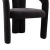 Sapphtopaz 2pc Accent Chair with Curved Round Backrest, Upholstered Living Room Chair Comfy Chair Arm Chair Furniture for Living Room - 3 of 4