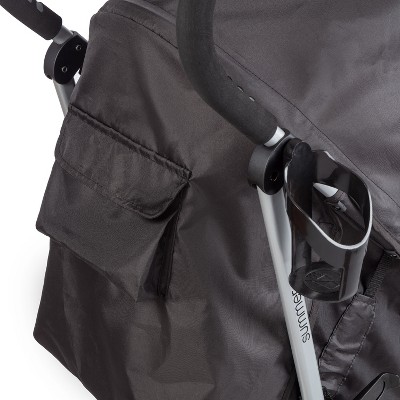 Black and Gray Lightweight Steel Frame Umbrella Stroller