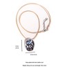 Anna-Kaci Textured Pendant Necklace with Leather Cord - 4 of 4
