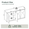 Modern 4-Door Wooden Cabinet With Adjustable Shelves, Wooden Sideboard, Storage Cabinet With Doors And Shelves, Wooden Sideboard-Cuddlewood - 4 of 4