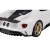 2021 Ford GT #98 White with Black Hood "Heritage Edition" 1/18 Model Car by Top Speed - 4 of 4