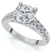 Pompeii3 1 3/4Ct Round Cut Lab Created Diamond Engagement Ring in 10k White Gold - 3 of 4