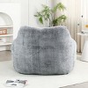 Faux Fur Bean Bag Chair with Armrests, Lounge Sofa Seat with High-Density Foam Filling, Removable Cover and Comfy Support-Baofuwish - 3 of 4
