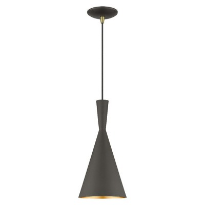 Livex Lighting Waldorf 1 - Light Chandelier in  Bronze/Antique Brass