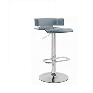 Sapphtopaz 1PC Modern Swivel Bar Stools with Acrylic Seat Adjustable Height Counter Height Stools with Footrest Barstools for Dining Room - 1 of 4