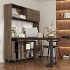 FUFU&GAGA Brown Smart Electric Lift Desk withCabinet, Multi-angle Change, Enjoy Healthy Office and Tidy Space - 2 of 4