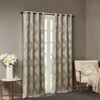 DSVIMOY Curtain Panels, Knitted Jacquard Total Blackout Curtain Panel for Living Room, Bedroom, Taupe, 95"*50"*0.13" - 2 of 4