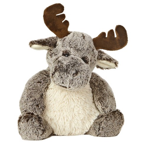 Aurora Medium Milo Moose Sweet & Softer Snuggly Stuffed Animal Brown 12 ...