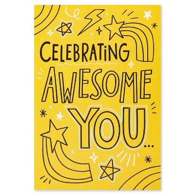 Doodle &#39;Awesome You&#39; Birthday Card