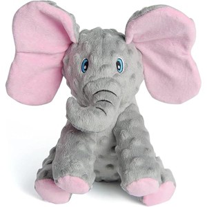 DODODOLA Dog Toys Puppy Toys Cute Squeaky Elephant Dog Toy with Crinkle Paper Stuffed Plush Animal to Keep Them Busy for Small Medium Large Dogs - 1 of 1