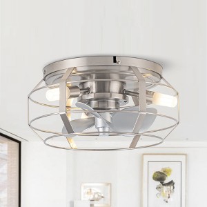 Parrot Uncle 12.2" Modern Flush Mount Ceiling Fan Bladeless Fandelier - 1 of 4