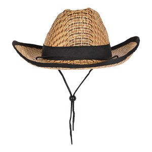 Beistle Western Cowboy Hat w/Black Trim & Band, (1/Pkg) Multicolored - 1 of 4