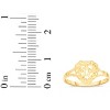 10k Yellow Gold 10mm Mom With Heart Border Openwork Filigree Ring - 4 of 4