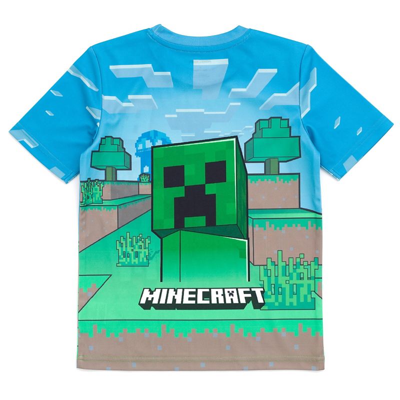 Minecraft Creeper T-Shirt and Shorts Outfit Set Little Kid to Big Kid, 5 of 10