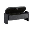 NicBex Modern 47.2" Storage Bench Oval Accent Stool with Arc Shaped Sides for Entryway and Living Room - 3 of 4