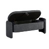 NicBex Modern 47.2" Storage Bench Oval Accent Stool with Arc Shaped Sides for Entryway and Living Room - image 3 of 4