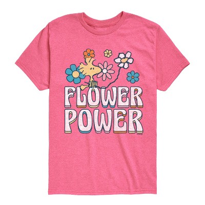 Boys' - Peanuts - Flower Power Short Sleeve Graphic T-Shirt