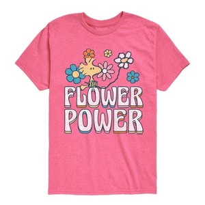 Boys' - Peanuts - Flower Power Short Sleeve Graphic T-Shirt - 1 of 4