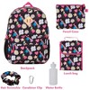 CLUB LIBBY LU Heart Love Peace Sign Graffiti Art Backpack Set for Girls, 16 inch, 6 Pieces - 2 of 4